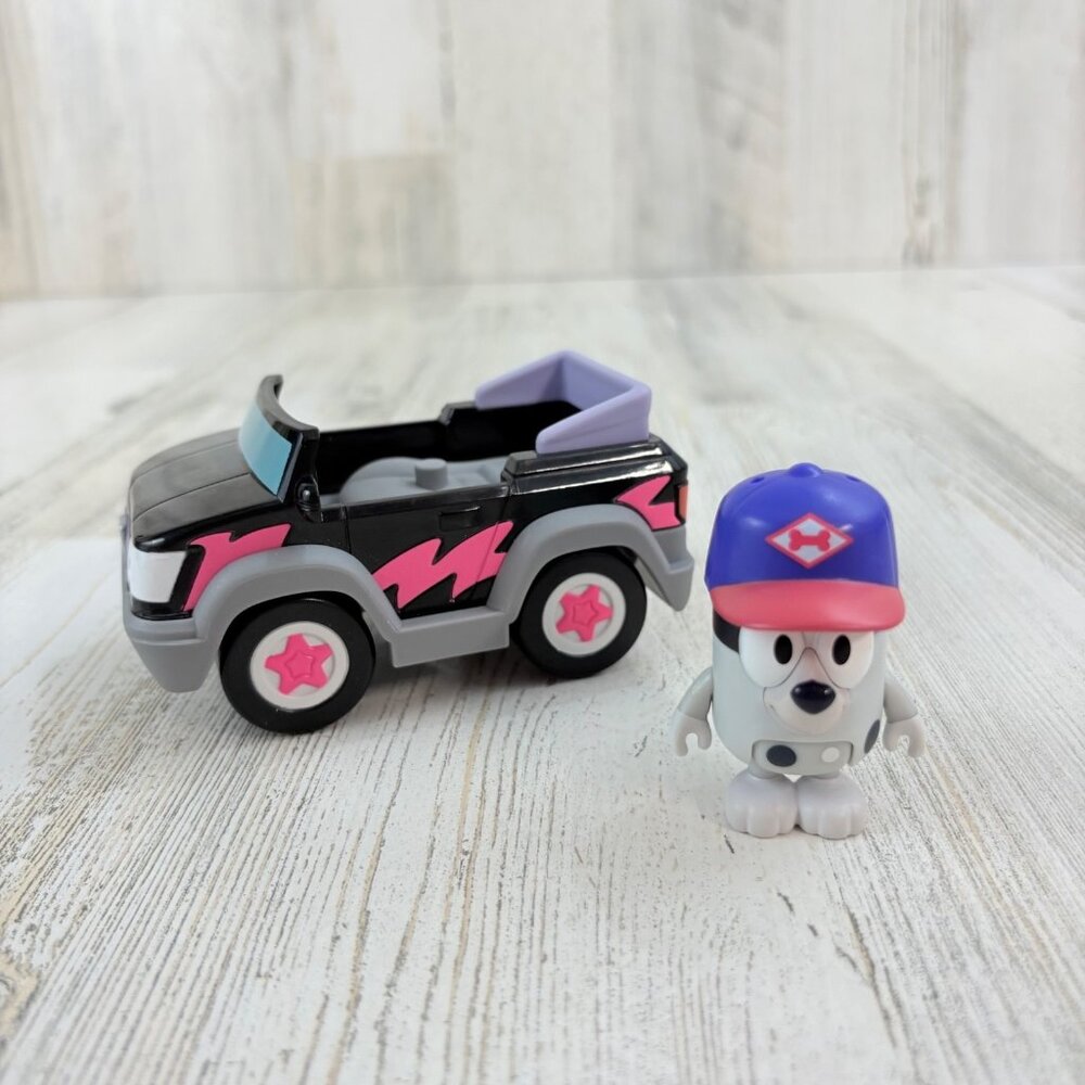 Bluey Pizza Girls Electric Car Vehicle Muffin Delivery Figure Playset Blue NEW